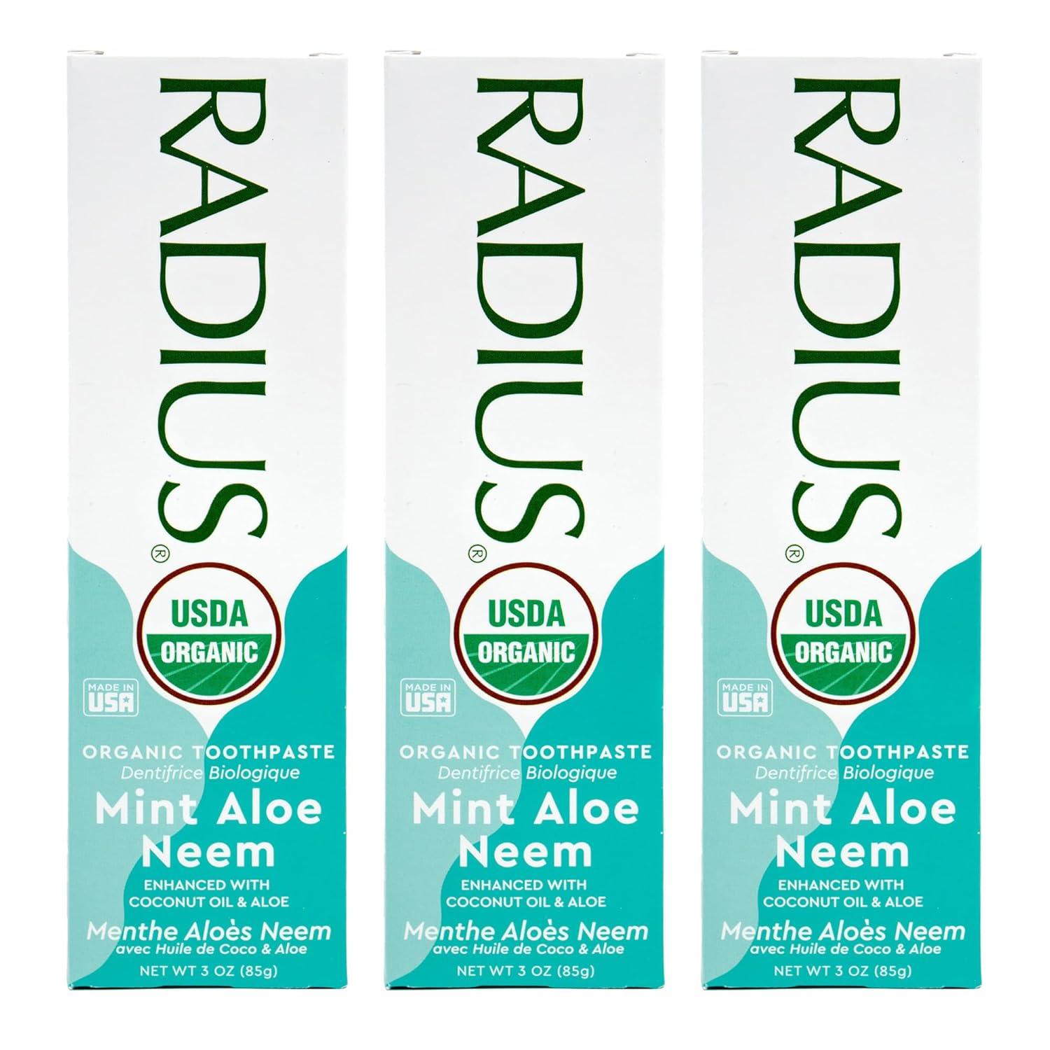 image:imageToothpaste USDA Organic Mint Aloe Neem 3 oz pack of 3Mint Aloe Neem