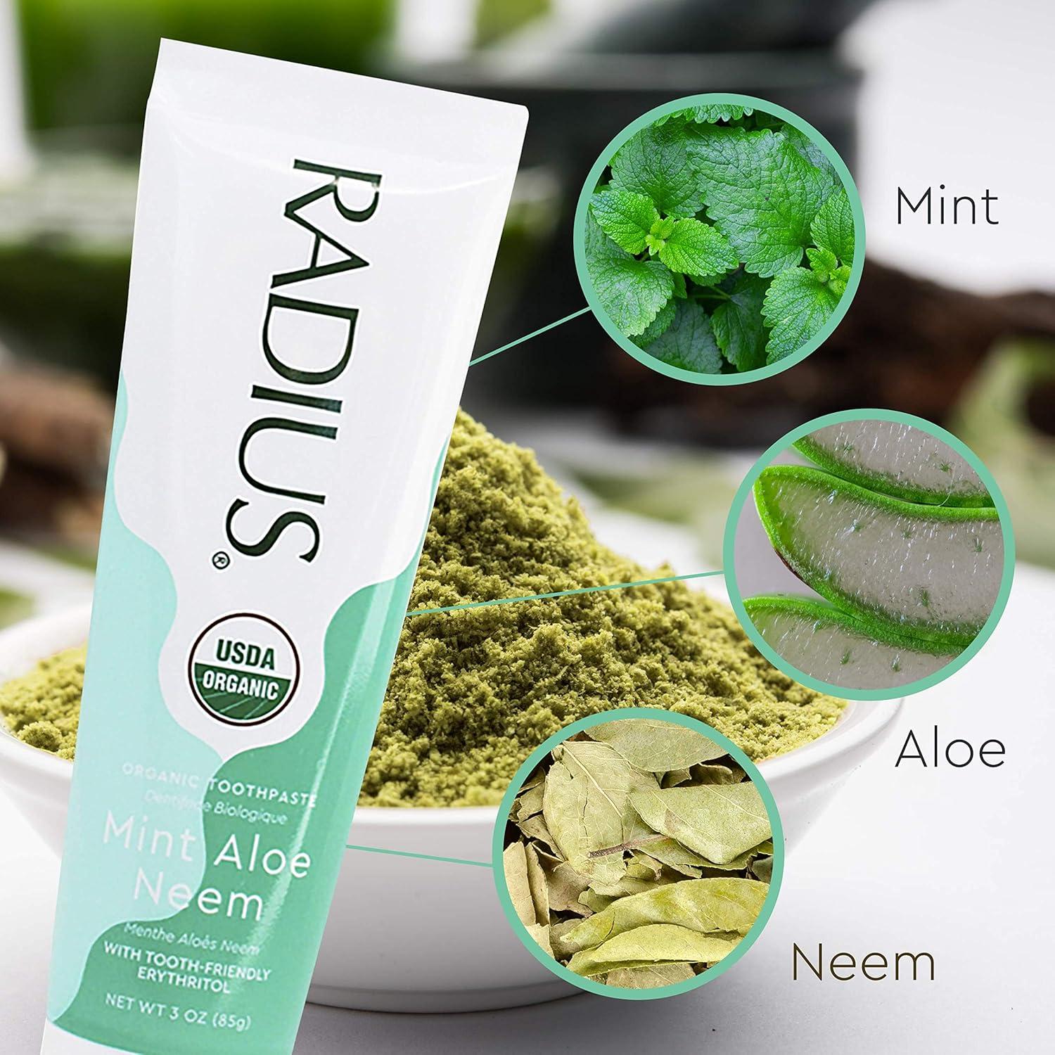 image:imageToothpaste USDA Organic Mint Aloe Neem 3 oz pack of 3Mint Aloe Neem