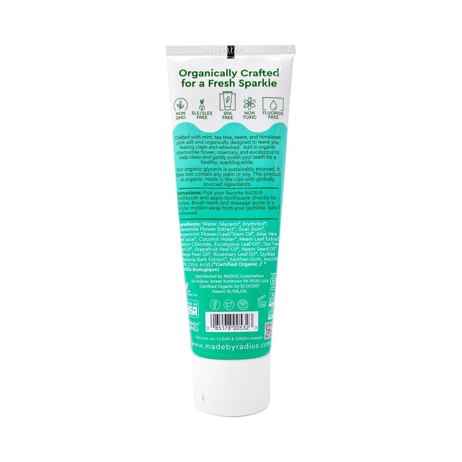 image:imageToothpaste USDA Organic Mint Aloe Neem 3 oz pack of 3Mint Aloe Neem