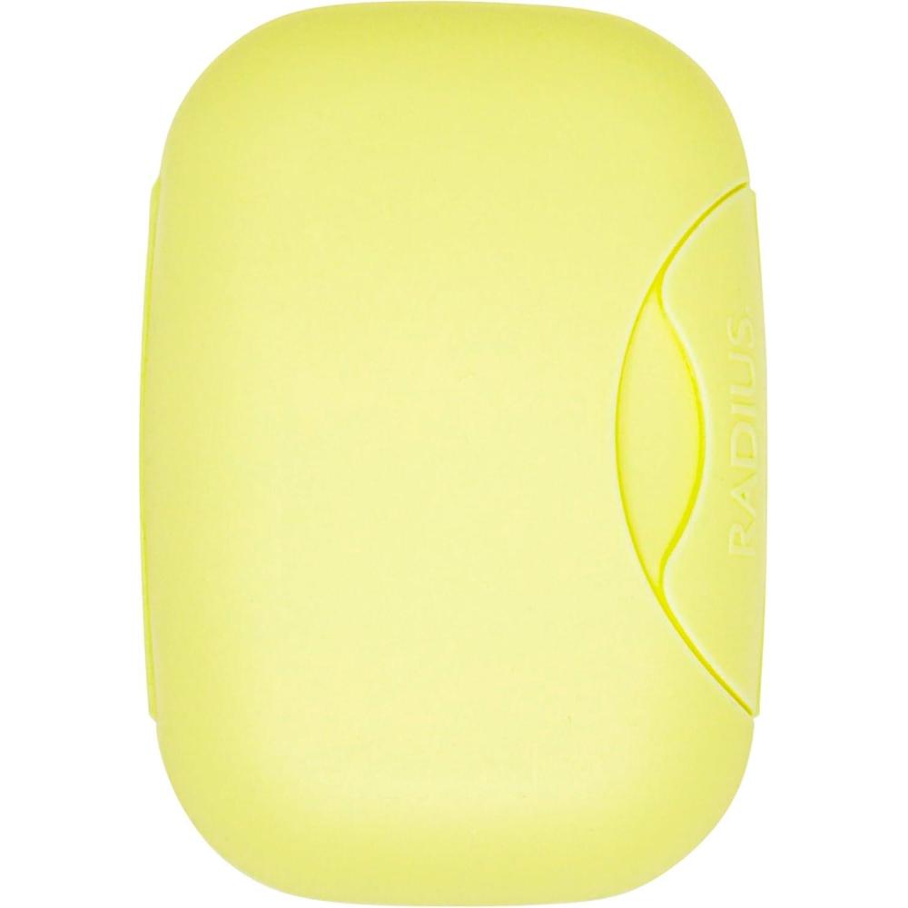 image:imageRADIUS Soap Travel Case BPAFree Recycled Plastic Leakproof Portable for Bathroom Gym Home Camping WhiteLemon Yellow