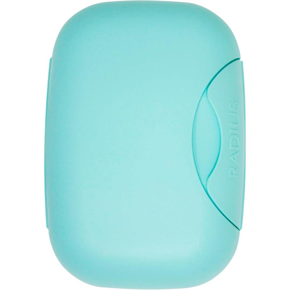 image:imageRADIUS Soap Travel Case BPAFree Recycled Plastic Leakproof Portable for Bathroom Gym Home Camping WhiteMint Green