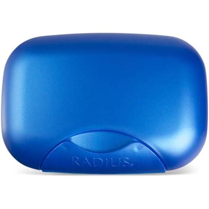 image:imageRADIUS Soap Travel Case BPAFree Recycled Plastic Leakproof Portable for Bathroom Gym Home Camping WhiteSapphire Blue