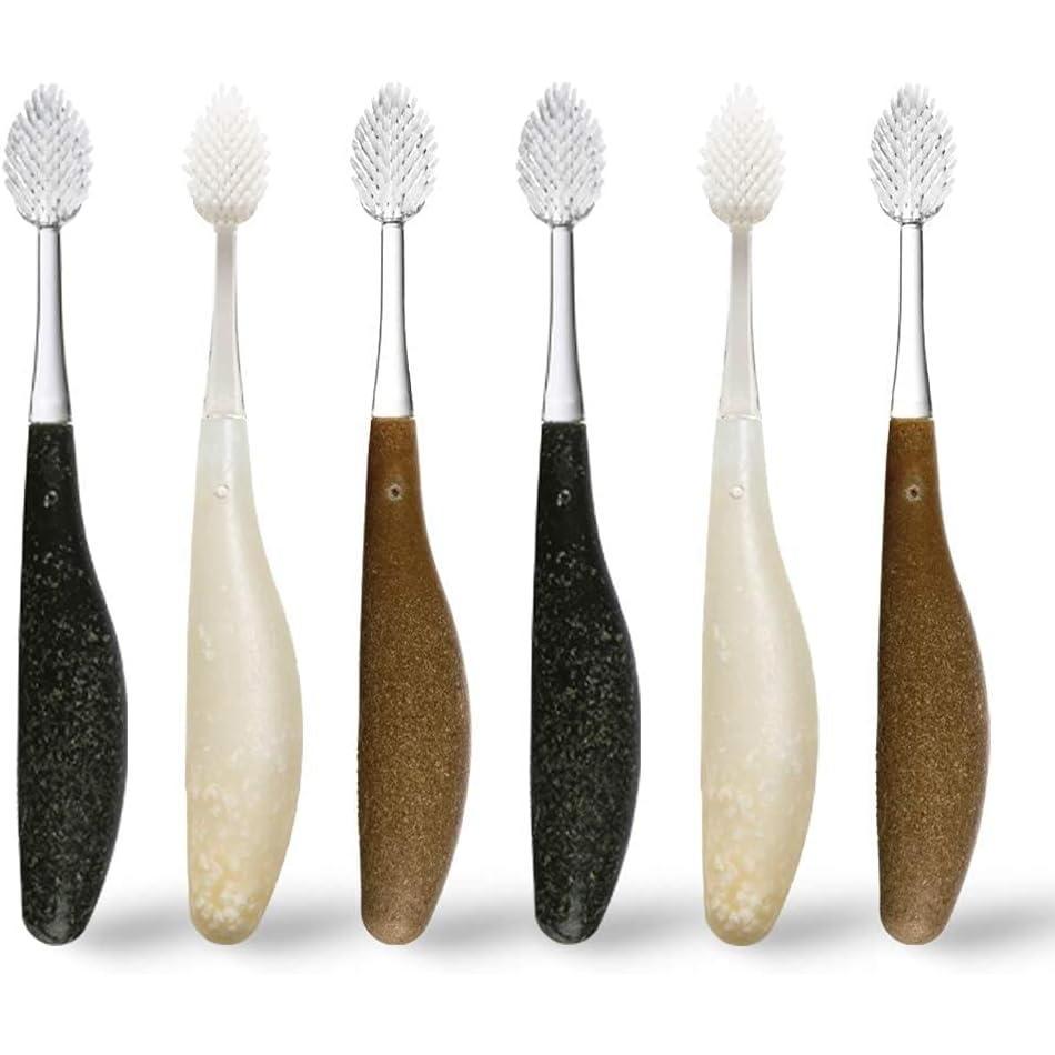 image:imageRADIUS Toothbrush Source Floss Brush BPA Free amp ADA Accepted Improve Gum Health amp Reduce Gum Issues  Soft  Assorted Colors  Pack of 6