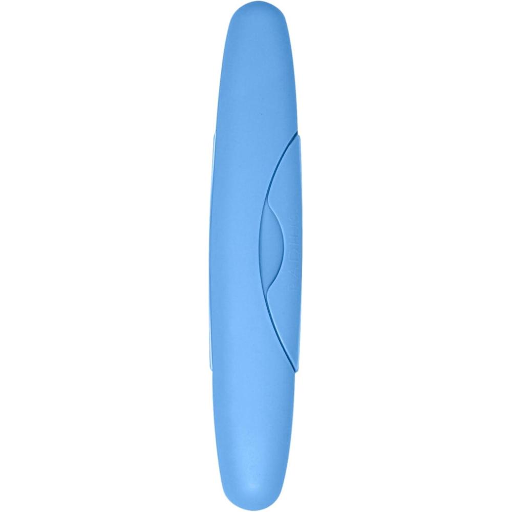 image:imageRADIUS Toothbrush Travel Case for Standard Brush BPAFree Recycled Plastic Portable for Bathroom School Home Camping Pastel Pink 825H  138W  175L inLight Blue