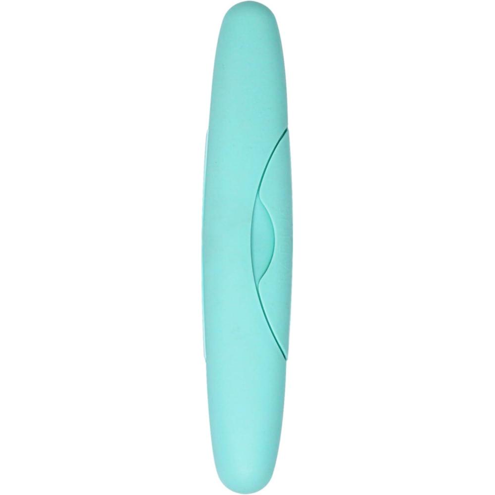 image:imageRADIUS Toothbrush Travel Case for Standard Brush BPAFree Recycled Plastic Portable for Bathroom School Home Camping Pastel Pink 825H  138W  175L inMint Green