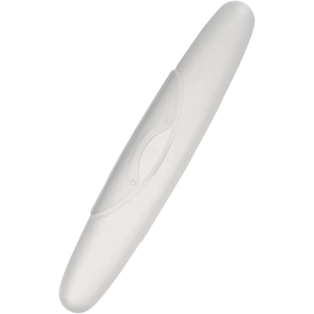 image:imageRADIUS Toothbrush Travel Case for Standard Brush BPAFree Recycled Plastic Portable for Bathroom School Home Camping Pastel Pink 825H  138W  175L inTranslucent