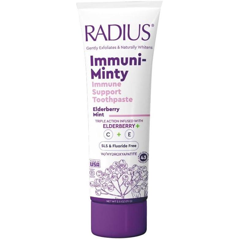 image:imageRadius ImmuniMinty Immune Support Toothpaste 25 Oz Elderberry Mint Pack of 1Elderberry Mint