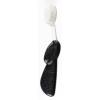 RADIUS Big Brush with Replaceable Head BPA Free & ADA Accepted Toothbrush Designed to Improve Gum Health & Reduce Gum Issues – Right Hand – Assorted – Pack of 6(Black Sparkle)