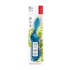 RADIUS Big Brush with Replaceable Head BPA Free & ADA Accepted Toothbrush Designed to Improve Gum Health & Reduce Gum Issues – Right Hand – Assorted – Pack of 6(Blue/Natural)