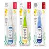 RADIUS Children’s Toothbrush, Totz Plus Brush, Extra Soft Bristles, White & Coral/Mint & Grey/Grey & Purple, BPA Free ADA Accepted, for Delicate Teeth & Gums for Children 3 Years & Up, Pack of 3(Bluewhite/ Greenyellow / Blueblue)