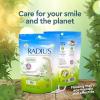 RADIUS Peppermint EcoClean Compostable Floss Picks Adult for Oral Care Boost Non Toxic Tooth & Gum Protection(Pack of 4)