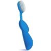 RADIUS Toothbrush Original Big Brush, BPA Free ADA Accepted – Left Hand – White Brush with White Case(Blue)