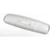 RADIUS Toothbrush Original Big Brush, BPA Free ADA Accepted – Left Hand – White Brush with White Case(Clear)
