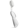 RADIUS Toothbrush Original Big Brush, BPA Free ADA Accepted – Left Hand – White Brush with White Case(Clear)