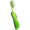 RADIUS Toothbrush Original Big Brush, BPA Free ADA Accepted – Left Hand – White Brush with White Case(Green)