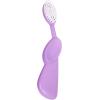 RADIUS Toothbrush Original Big Brush, BPA Free ADA Accepted – Left Hand – White Brush with White Case(Lavender)