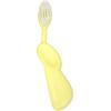 RADIUS Toothbrush Original Big Brush, BPA Free ADA Accepted – Left Hand – White Brush with White Case(Lemon)