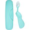 RADIUS Toothbrush Original Big Brush, BPA Free ADA Accepted – Left Hand – White Brush with White Case(Mint)