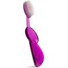 RADIUS Toothbrush Original Big Brush, BPA Free ADA Accepted – Left Hand – White Brush with White Case(Purple)
