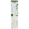 RADIUS Toothbrush Source Floss Brush BPA Free & ADA Accepted Improve Gum Health & Reduce Gum Issues – Soft – Cornstarch/Hemp/Money – Pack of 3(Brown  Clear)