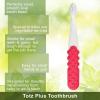 RADIUS Totz Plus Brush Kids Toothbrush Silky Soft BPA Free ADA Accepted Designed for Delicate Teeth & Gums for Children 3 Years & Up – WhiteBlue – Pack of 1(Green/Yellow)