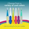 RADIUS Totz Plus Brush Kids Toothbrush Silky Soft BPA Free ADA Accepted Designed for Delicate Teeth & Gums for Children 3 Years & Up – WhiteBlue – Pack of 1(White/Coral)