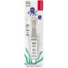RADIUS Totz Toothbrush Extra Soft Brush BPA Free & ADA Accepted Designed for Delicate Teeth & Gums for Children 18 Months & Up – Magenta Sparkle – Pack of 1(Clear Sparkle)
