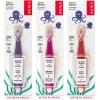 RADIUS Totz Toothbrush Extra Soft Brush BPA Free & ADA Accepted Designed for Delicate Teeth & Gums for Children 18 Months & Up – Magenta Sparkle – Pack of 1(Purple/Pink/Coral)