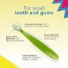 RADIUS Totz Toothbrush Extra Soft Brush BPA Free & ADA Accepted Designed for Delicate Teeth & Gums for Children 18 Months & Up – Magenta Sparkle – Pack of 1(Blue/Coral/Yellow)