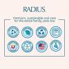 Radius Vanilla Mint Dental Floss 55 Yards Vegan & Non-Toxic Oral Care Boost & Designed to Help Fight Plaque Clear – Pack of 3(Peppermint)