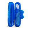 RADIUS Big Brush with Replaceable Head BPA Free & ADA Accepted Toothbrush Designed to Improve Gum Health & Reduce Gum Issues – Right Hand – Assorted – Pack of 6(Mediterranean Blue/Blue)