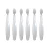RADIUS Children’s Toothbrush Pure Brush Ultra Soft BPA Free ADA Accepted Designed for Delicate Teeth for Kids 6 Months and Up – Clear – Pack of 1(6 Count (Pack of 1))