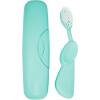 RADIUS Toothbrush Original Big Brush, BPA Free ADA Accepted – Left Hand – White Brush with White Case(Mint)