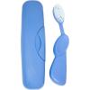 RADIUS Toothbrush Original Big Brush, BPA Free ADA Accepted – Left Hand – White Brush with White Case(Periwinkle)