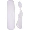 RADIUS Toothbrush Original Big Brush, BPA Free ADA Accepted – Left Hand – White Brush with White Case(White)