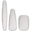 RADIUS Toothbrush Portable Travel Case Kit Standard Toothbrush Soap Razor Case Storage Box for Travel BPA Free 3 Count – Caviar Pearl(Opaque White)