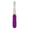 RADIUS Totz Plus Brush Kids Toothbrush Silky Soft BPA Free ADA Accepted Designed for Delicate Teeth & Gums for Children 3 Years & Up – WhiteBlue – Pack of 1(Cool Grey/Amethyst)