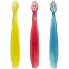 RADIUS Totz Toothbrush Extra Soft Brush BPA Free & ADA Accepted Designed for Delicate Teeth & Gums for Children 18 Months & Up – Magenta Sparkle – Pack of 1(Blue/Coral/Yellow)