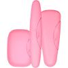RADIUS Travel Case Value Pack, 3 Count (Toothbrush, Razor, Soap), BPA-Free Recycled Plastic, Portable for Bathroom, School, Home, Camping – White(Pastel Pink)