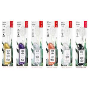 RADIUS Big Brush with Replaceable Head BPA Free & ADA Accepted Toothbrush Designed to Improve Gum Health & Reduce Gum Issues – Right Hand – Assorted – Pack of 6(Gold  Marble  Ice  Purple  Seashell  Midnight)