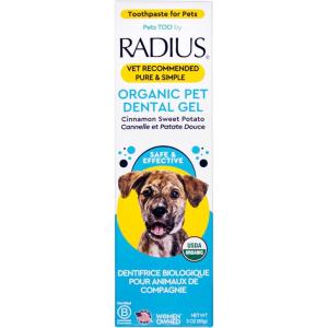 RADIUS Canine Pet Toothpaste, Cinnamon Sweet Potato, 3 oz, Non-Toxic Toothpaste for Dogs, Designed to Clean Teeth, Help Prevent Tartar, & Remove Plaque, Xylitol Free, Pack of 2(3 Ounce (Pack of 1))