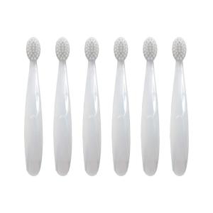 RADIUS Children’s Toothbrush Pure Brush Ultra Soft BPA Free ADA Accepted Designed for Delicate Teeth for Kids 6 Months and Up – Clear – Pack of 1(6 Count (Pack of 1))