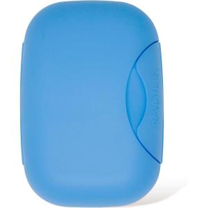 RADIUS Soap Travel Case, BPA-Free Recycled Plastic, Leakproof, Portable for Bathroom, Gym, Home, Camping – White(Light Blue)