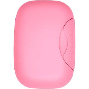 RADIUS Soap Travel Case, BPA-Free Recycled Plastic, Leakproof, Portable for Bathroom, Gym, Home, Camping – White(Pastel Pink)