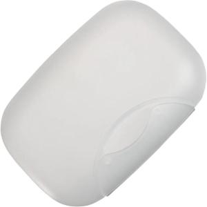 RADIUS Soap Travel Case, BPA-Free Recycled Plastic, Leakproof, Portable for Bathroom, Gym, Home, Camping – White(Translucent)