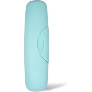 RADIUS Toothbrush Travel Case – Fits Big Brush, Original, Flex & Scuba Brushes BPA-Free Recycled Plastic, Portable, Durable & Eco-Friendly for Home, School, Travel, Pastel Pink(Mint)