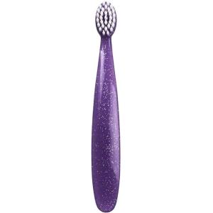 RADIUS Totz Toothbrush Extra Soft Brush BPA Free & ADA Accepted Designed for Delicate Teeth & Gums for Children 18 Months & Up – Magenta Sparkle – Pack of 1(Purple)