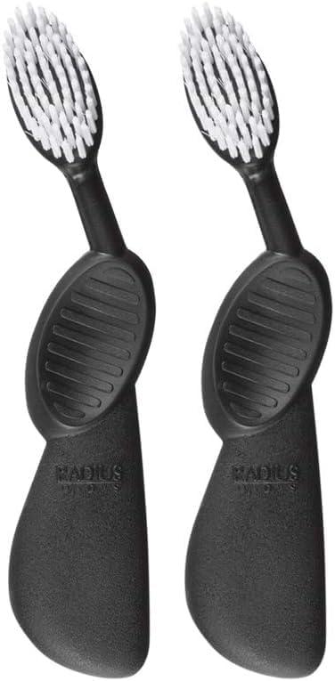 image:imageRADIUS Flex Brush with Soft Bristles Toothbrush BPA Free amp ADA Accepted Designed to Improve Gum Health amp Reduce Issues Right Hand PurpleWhite Pack of 1BlackWhite