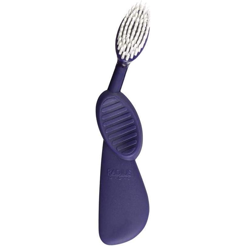 image:imageRADIUS Flex Brush with Soft Bristles Toothbrush BPA Free amp ADA Accepted Designed to Improve Gum Health amp Reduce Issues  Right Hand  PurpleWhite  Pack of 1PurpleWhite
