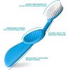 RADIUS Flex Brush with Soft Bristles Toothbrush BPA Free & ADA Accepted Designed to Improve Gum Health & Reduce Issues – Right Hand – Purple/White – Pack of 1(Blue/White)